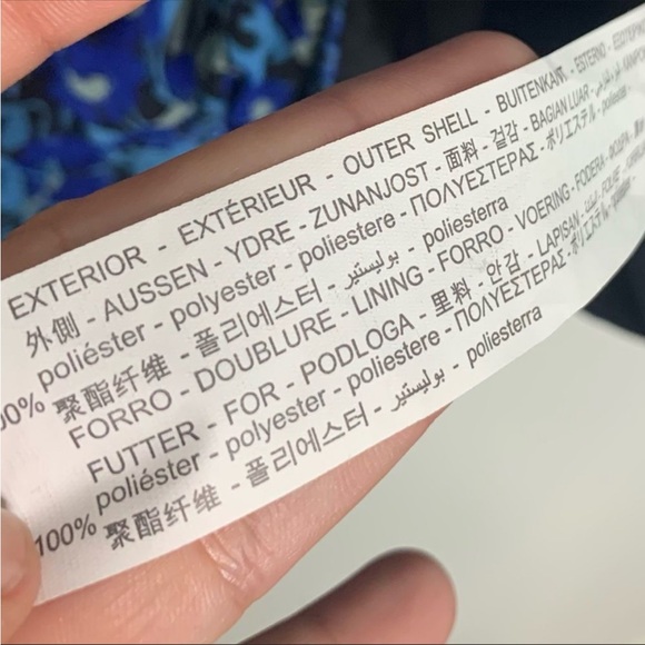 Zara Floral Ruched Mini Draped back Dress TRF Medium Blue bloggers flower - Picture 9 of 10